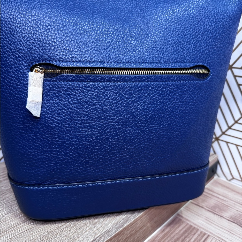 NWT Coach Jude Duffle Bag in Gold/Deep Blue - Picture 5 of 14